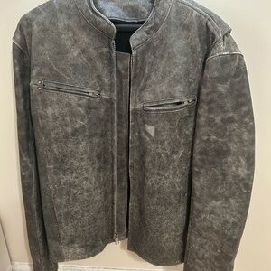 Thick Gray Motorcycle Jacket